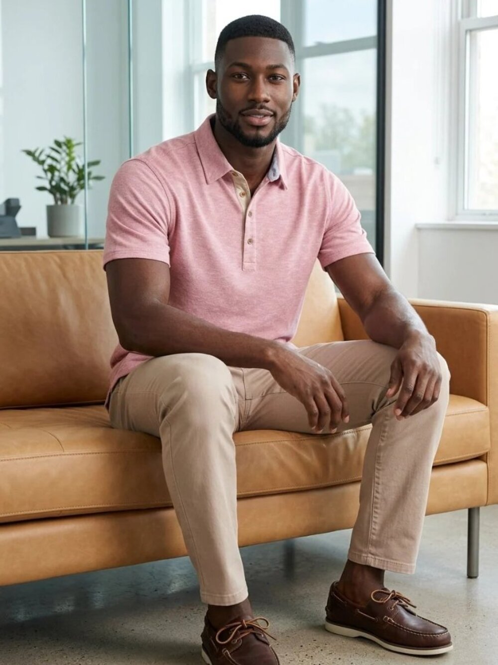 Nicoby Age of Wisdom Pink Slub Polynosic Polo 34140